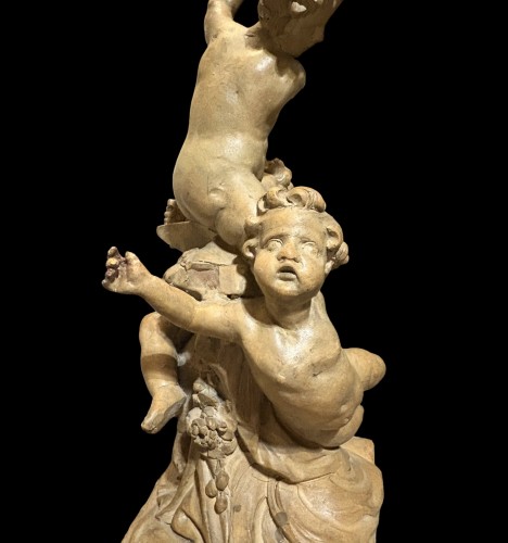 Antiquités - Giovanni Giuliani (1664-1744) Terracotta Model "Allegory Of Music"
