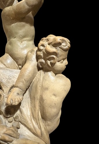 Antiquités - Giovanni Giuliani (1664-1744) Terracotta Model "Allegory Of Music"