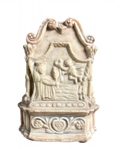 Relief en Marbre Renaissance, Lombardie début 16e siècle