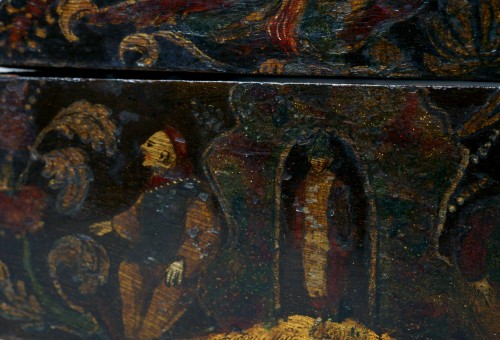 Objects of Vertu  - 17th Lacquered And Gilded  Venetian Domed Box