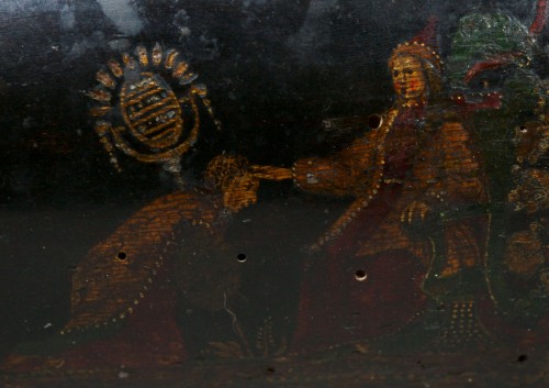 17th Lacquered And Gilded  Venetian Domed Box - Louis XIII