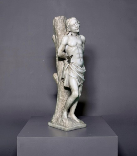 18th century - Saint Sébastien Sculpture en Marbre Italie 18éme 