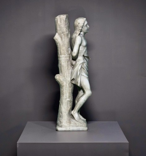 Saint Sébastien Sculpture en Marbre Italie 18éme  - 