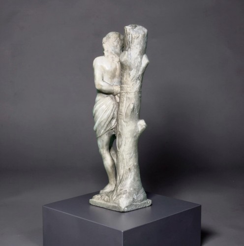 Antiquités - Saint Sébastien Sculpture en Marbre Italie 18éme 
