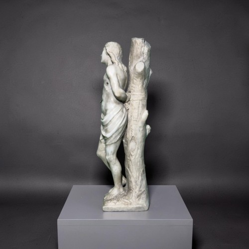 Antiquités - Saint Sébastien Sculpture en Marbre Italie 18éme 