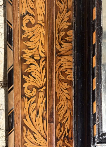 Louis XIV-era Marquetry Mirror Attributed To Noel Hache (1630–1675) - 