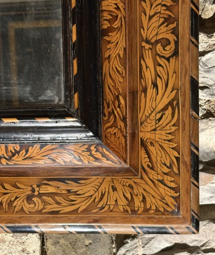 Louis XIV-era Marquetry Mirror Attributed To Noel Hache (1630–1675) - Louis XIV