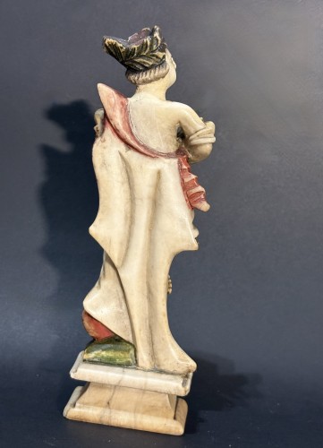 17th century - "The Four Seasons," 17th Polychrome Alabaster Group From Northern Italy