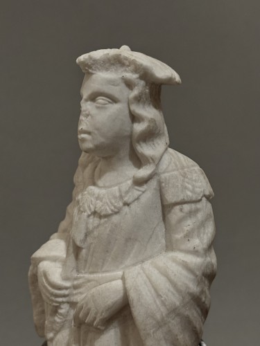 Antiquités - Saint Sebastian Dressed Renaissance Marble Sculpture