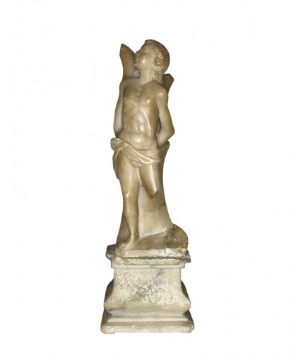 Saint Sebastian, Alabaster Northern Italy 17th Century