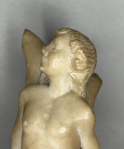 Saint Sebastian, Alabaster Northern Italy 17th Century - Sculpture Style Louis XIII