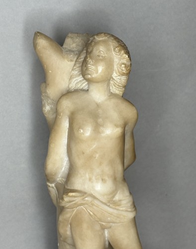 17th century - Saint Sebastian, Alabaster Northern Italy 17th Century