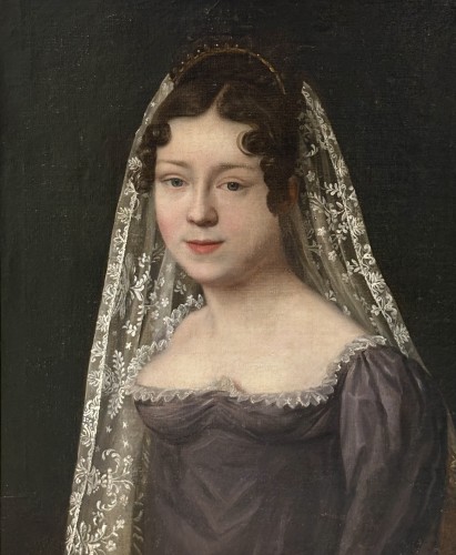 Portrait Néoclassique d'époque Empire