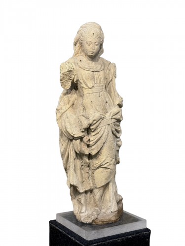 Sculpture Maniériste en Calcaire Lutétien 16e