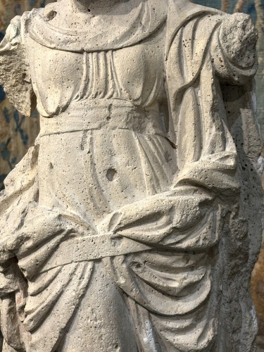 Sculpture Maniériste en Calcaire Lutétien 16e - Renaissance
