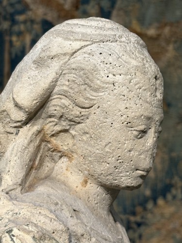 Antiquités - Sculpture Maniériste en Calcaire Lutétien 16e