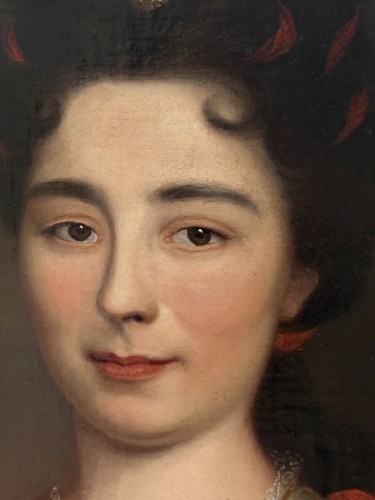 Portrait de Dame, école française début 18e siècle - Louis XIV