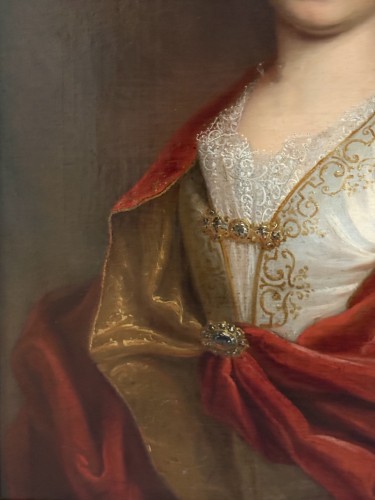 Antiquités - Portrait de Dame, école française début 18e siècle