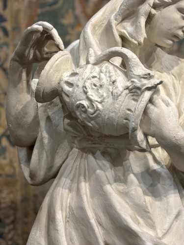 Sculpture Sculpture en Terre cuite - Giacomo de Maria (1762-1838) – Allégorie de la Tempérance