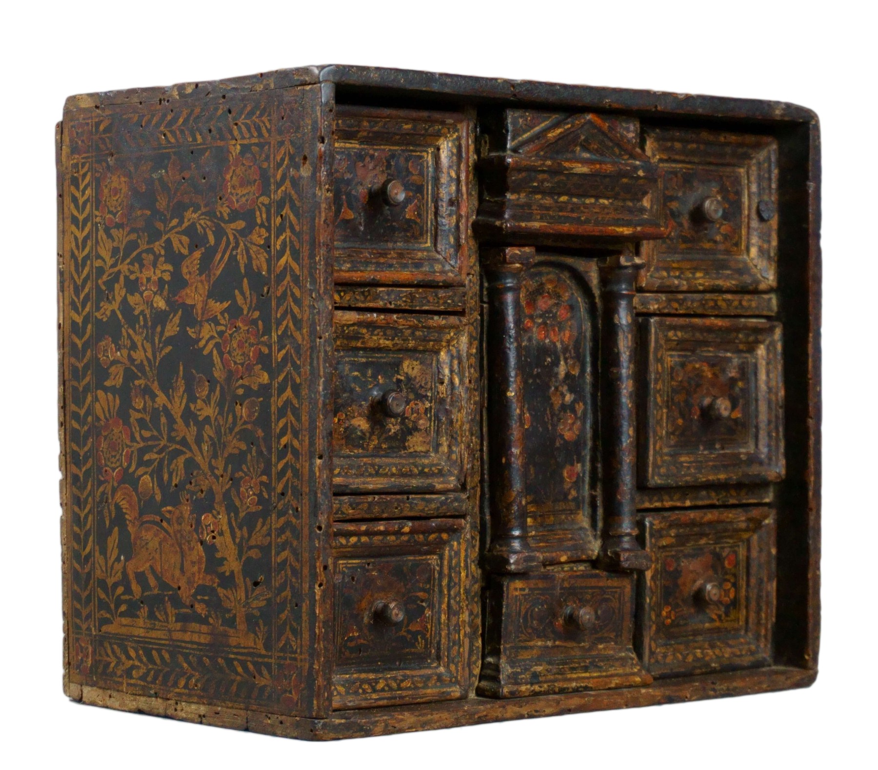 Lacquered Venetian Cabinet Persian Decor Late 16th Century Ref 78056