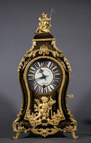 Horlogerie Cartel - Cartel d'alcove d'époque Régence par Clement Fiacre circa 1720