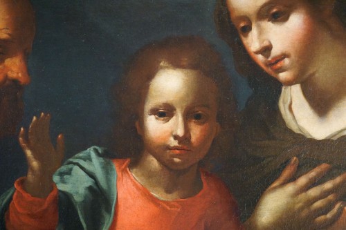 Giovanni Andrea de Ferrari (Genoa, 1598-1669) - The Holy Family - 