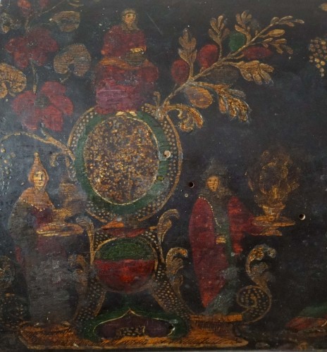 17th Venetian  Lacquer and Gilted Chinoiserie Box   - 