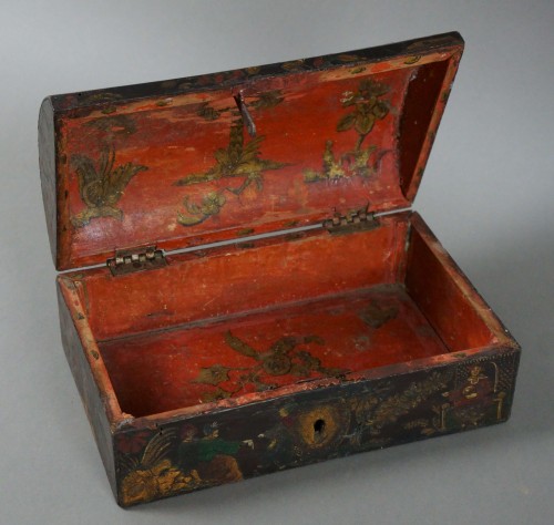  - 17th Venetian  Lacquer and Gilted Chinoiserie Box  