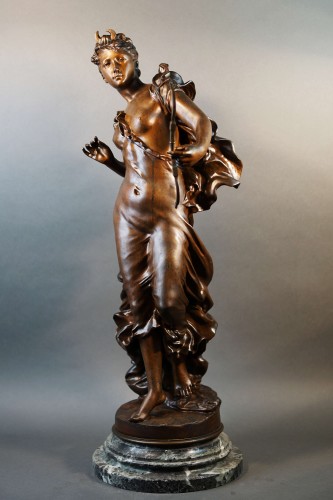 Sculpture Sculpture en Bronze - Leopoldo Braconi (act. 1892-1926) - Diane chasseresse