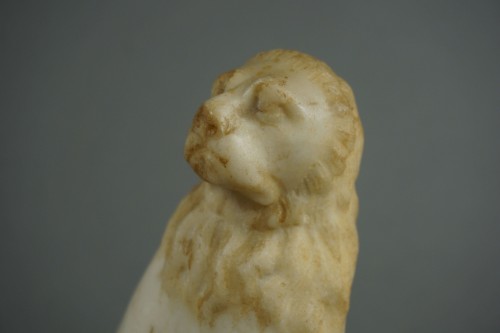Sculpture Sculpture en Marbre - Paire de petits lions en marbre, Venise 16e siècle