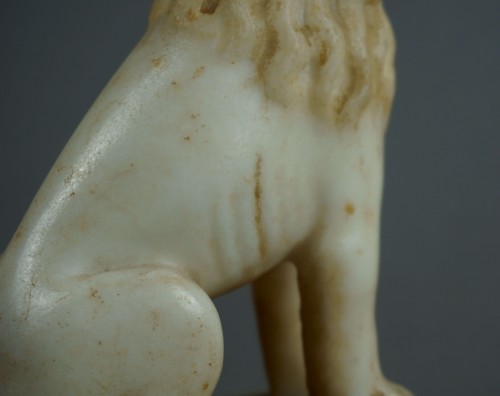 Antiquités - 17th Pair of Venetian Marble Lions