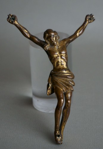 Christ en bronze doré Italie 17e - Louis XIII