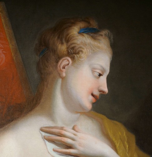 Ignaz Stern (1679-1748) - Portrait de Femme à la toilette - Tableaux et dessins Style Louis XIV