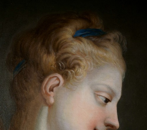 XVIIIe siècle - Ignaz Stern (1679-1748) - Portrait de Femme à la toilette