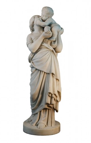 Sculpture Néoclassique en marbre signée Boyer 19e siècle