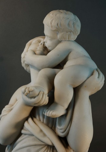 Sculpture Sculpture en Marbre - Sculpture Néoclassique en marbre signée Boyer 19e siècle
