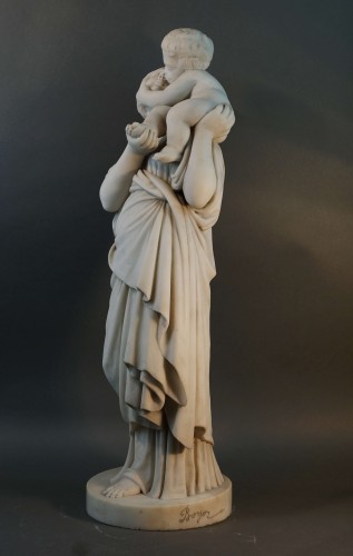 Sculpture Néoclassique en marbre signée Boyer 19e siècle - Antichità San Felice
