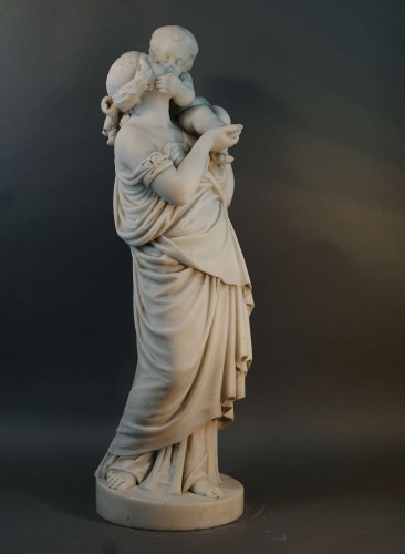 Antiquités - Sculpture Néoclassique Marbre Jean-Baptiste Boyer