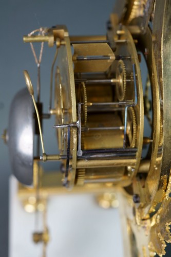 A Louis XVI Lyre Clock with skeleton movement - 