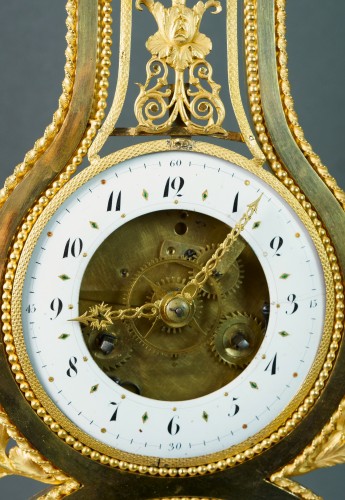 18th century - A Louis XVI Lyre Clock with skeleton movement