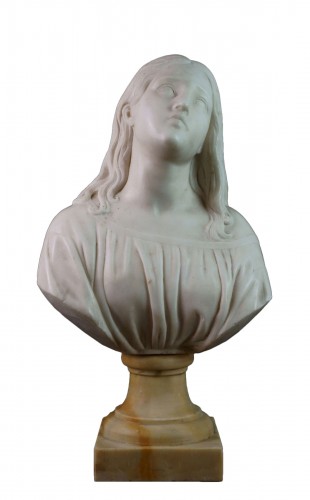 18th Marble Allegorical Figure Bust