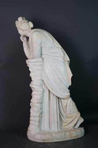 Polymnie, Scultpure en marbre, Florence vers le 1830 - Antichità San Felice