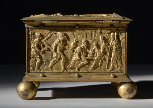 Coffret en bronze et cuivre doré, Europe centrale, XVIe siècle - 