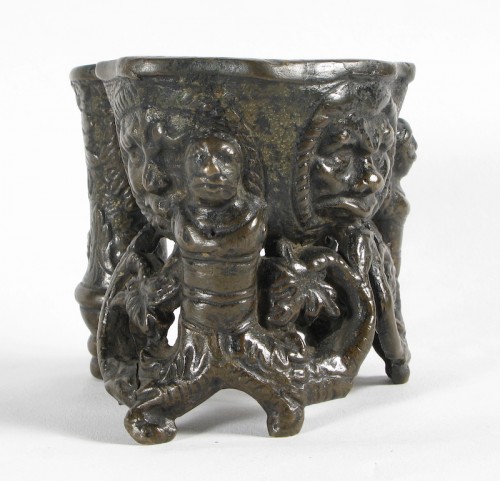Encrier en bronze coulé à la cire perdue, XVIe siècle - Antichità Santa Giulia