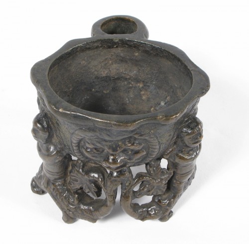 XVIe siècle et avant - Encrier en bronze coulé à la cire perdue, XVIe siècle