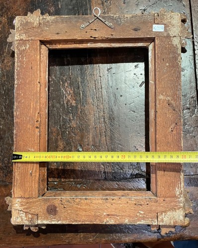 Antiquités - Cadre en bois sculpté, laqué et doré, Émilie XVIIe siècle