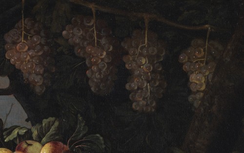 Roman master, from the 17th century Still life of fruit outdoors - Louis XIV