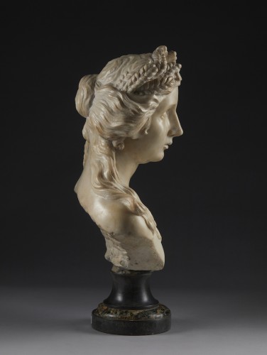 Sculpture Sculpture en Marbre - Buste en marbre de Cérès, déesse romaine de la terre et de la fertilité