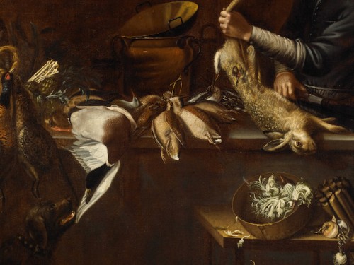 XVIIe siècle - Intérieur de cuisine, Italie du Nord XVIIe siècle
