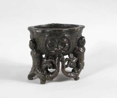 Lost wax cast bronze inkwell, 16th century - Decorative Objects Style Renaissance